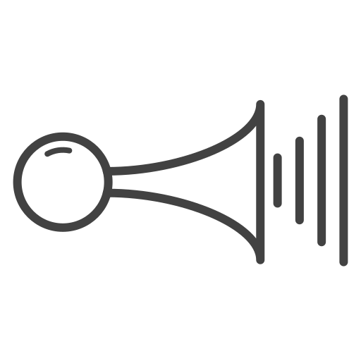 Car horn, horn, audio, loud, speaker icon
